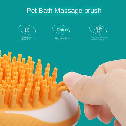 2 in 1 Bath Brush for Dogs and Cats