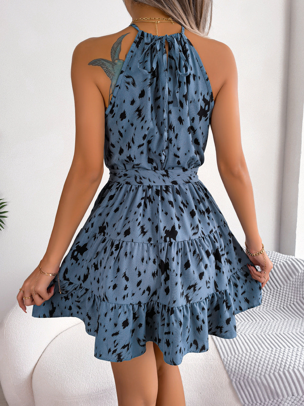 Women's leopard print dress