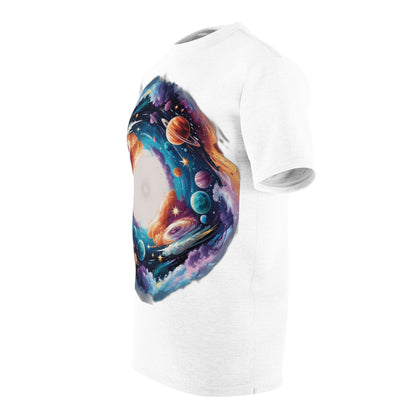 Galaxy Print Cut Out Unisex T-Shirt