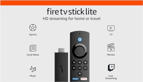 Amazon Fire TV Stick Lite, HD streaming device, Alexa Voice Remote, smart home controls, free and live TV streaming, affordable streaming stick, Fire TV Stick Lite features, best streaming device 2024, easy setup streaming stick, streaming device for smart home