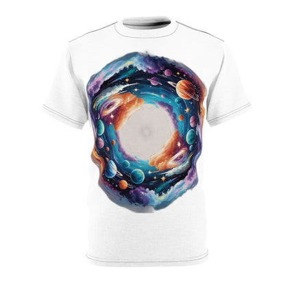 Galaxy Print Cut Out Unisex T-Shirt